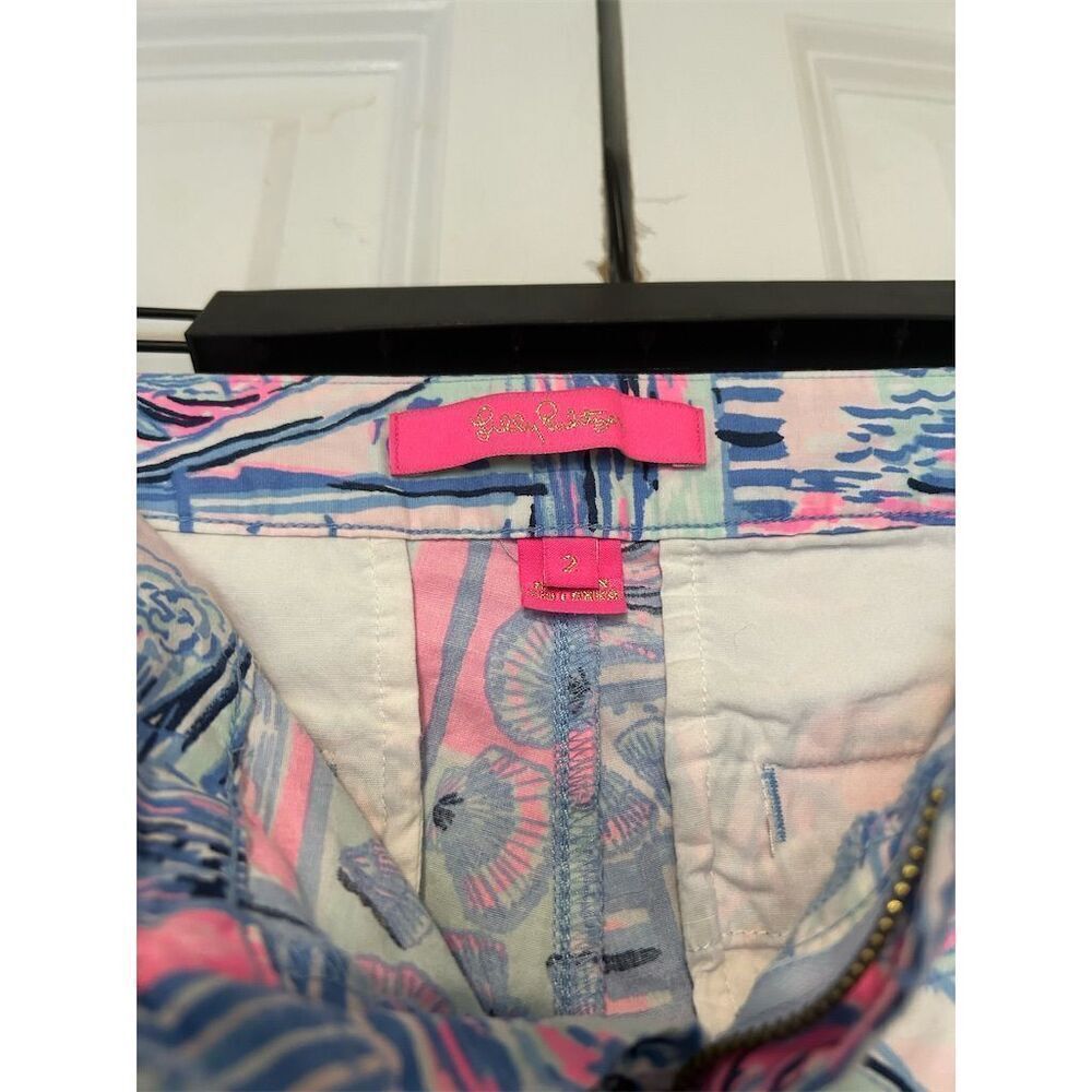 Lilly Pulitzer Women's Tropical Ruffle Pocket Shorts Size 2 - Picture 3 of 7